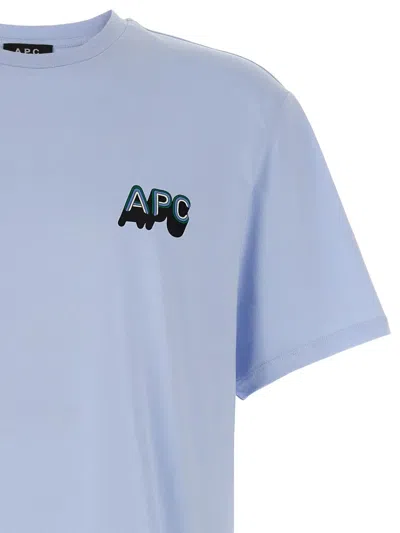 Apc A.p.c. '70's' T-shirt In Blue