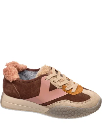 Keh-noo Keh Noo Nut Brown Sneakers In Multi