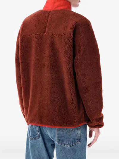 Patagonia Textured Fleece Jacket With Contrasting Accents In Multi