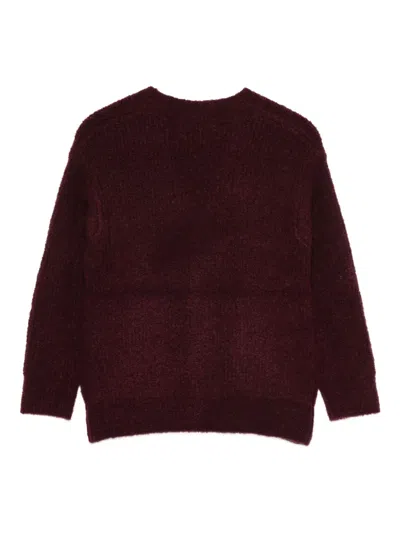 Paolo Pecora Button-up Cardigan In Burgundy
