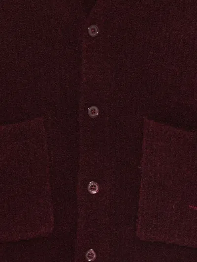 Paolo Pecora Button-up Cardigan In Burgundy