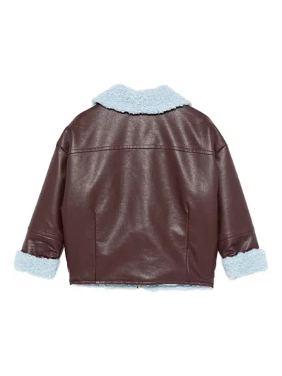 Scotch & Soda Leather-effect Jacket In Multi