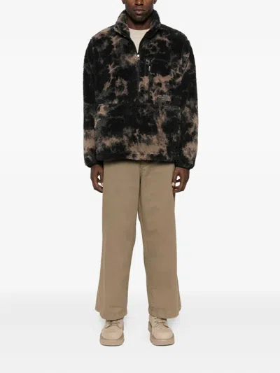 The North Face Mens Tnf Black Light Refract Extreme Pile High-neck Woven Sweatshirt Xl In Multi