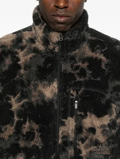 The North Face Mens Tnf Black Light Refract Extreme Pile High-neck Woven Sweatshirt Xl In Multi