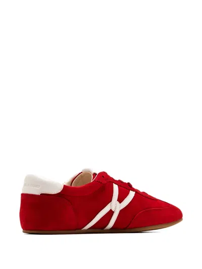 Veronica Beard Riviera Sneakers In Red