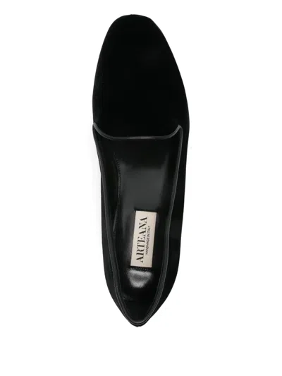 丝绒芭蕾平底鞋