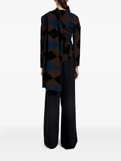 Proenza Schouler Salome Crepe Wide-leg Pants In Black