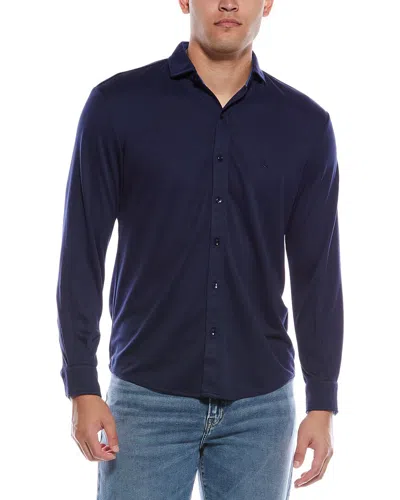 Tailorbyrd Solid Shirt In Blue