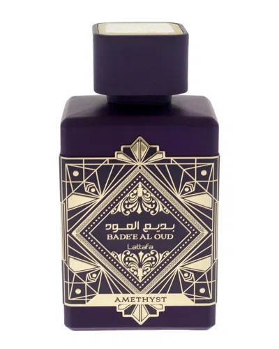 Lattafa Unisex 3.4oz Badee Al Oud Collection - Amethyst Edp In Transparent