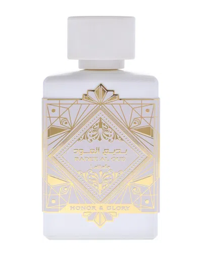 Lattafa Unisex 3.4oz Bade'e Al Oud Honor & Glory Edp Spray In White