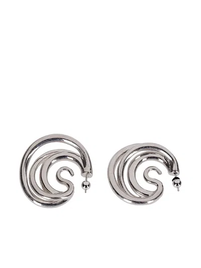 Panconesi Medium Triptych Earrings In Metallic