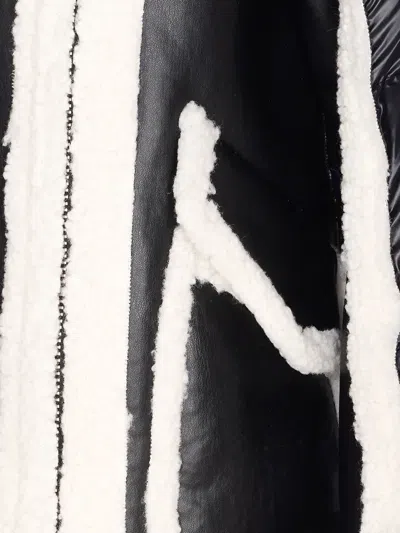 Essentiel Antwerp Ifie Faux Shearling Paneled Jacket In Black