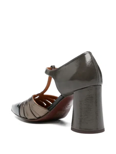 Chie Mihara Leather Heeled Mules In Multi