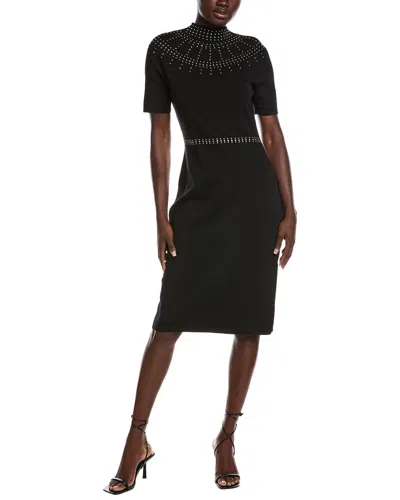 Nanette Lepore Embellished Sweaterdress In Black