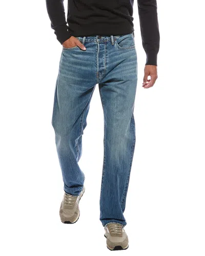 Todd Snyder Classic Worn Wash Straight Fit Jean In Blue