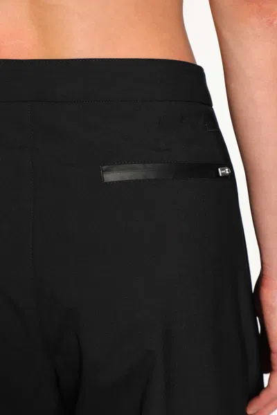 Herno Twisted Tailored Trousers In Black