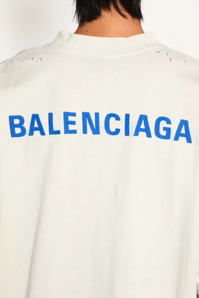 Balenciaga Back T-shirt Medium Fit In White