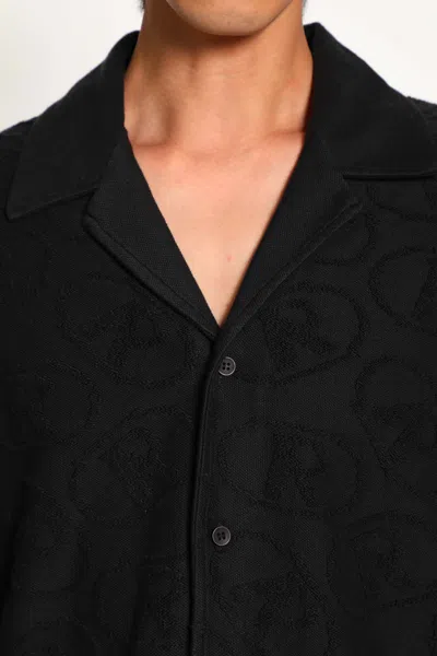 Represent Aop Towel Short Sleeved Shirt In Black