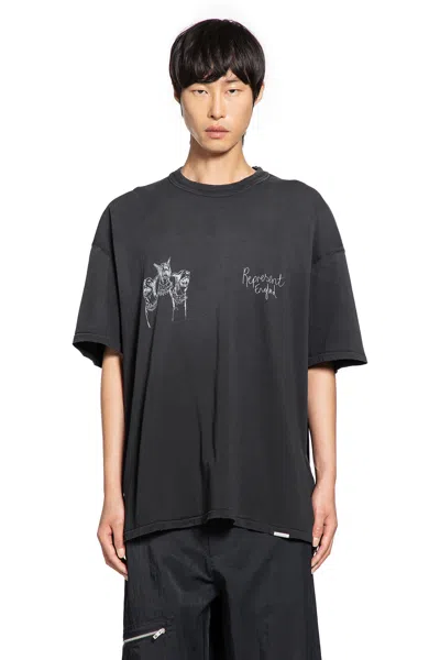 Represent Hand Drawn Thoroughbred T-shirt In Gray