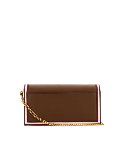 Bally Chained Code Wallet In Brown