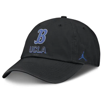 Jordan Men's Ucla On-field Club Gameday  Brand College Adjustable Hat In Black
