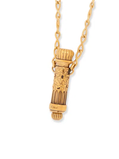 Chloé Victorian Elixir Pendant Necklace In Gold