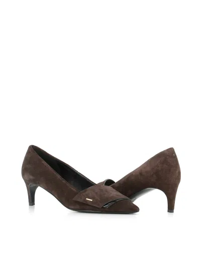 Del Carlo 55mm Pointed Toe Suede Pumps In Multi