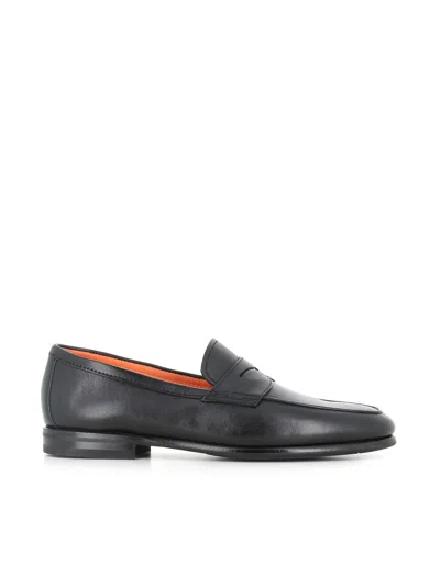 Santoni Meraviglia Loafers In Black