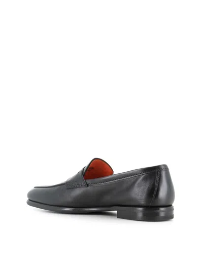 Santoni Meraviglia Loafers In Black