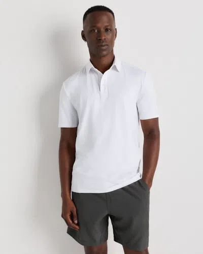 Quince Men's Flowknit Breeze Performance Polo In White