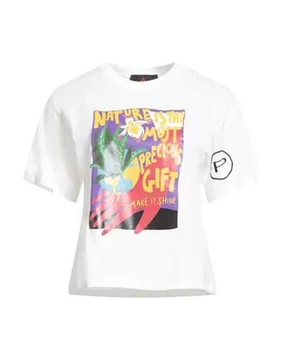 Peuterey.plurals Peuterey. Plurals Woman T-shirt White Size S Cotton In Multi