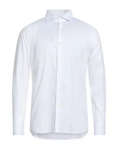 Bagutta Man Shirt White Size 17 Cotton In White