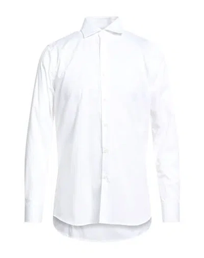 Bagutta Man Shirt White Size 17 Cotton In White
