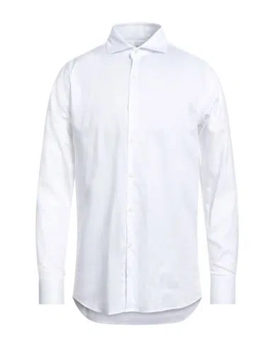 Bagutta Man Shirt White Size 17 Cotton In White