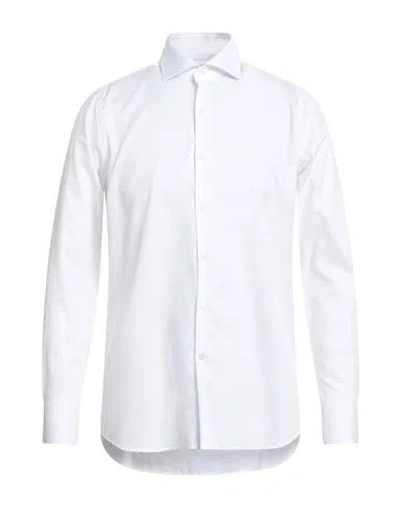 Bagutta Man Shirt White Size 17 Cotton In White