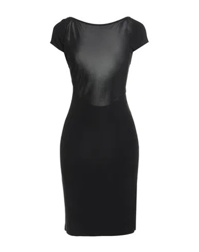 Dsquared2 Woman Mini Dress Black Size L Viscose In Black