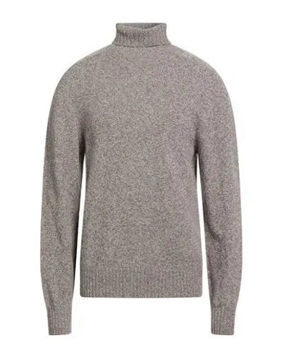 Officine Generale Officine Générale Man Turtleneck Khaki Size Xxl Merino Wool, Cashmere In Gray