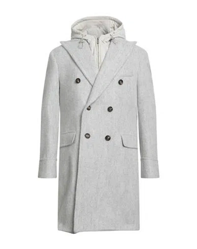 Eleventy Platinum Man Coat Light Grey Size 44 Alpaca Wool, Polyamide, Wool In Gray