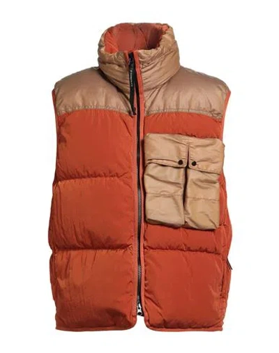 C.p. Company C. P. Company Man Vest Rust Size Xl Polyamide In Orange