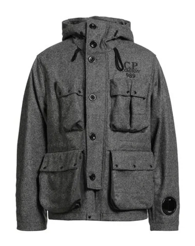 C.p. Company C. P. Company Man Coat Grey Size Xl Wool In Gray