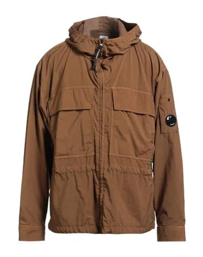 C.p. Company C. P. Company Man Jacket Khaki Size 3xl Polyamide In Brown