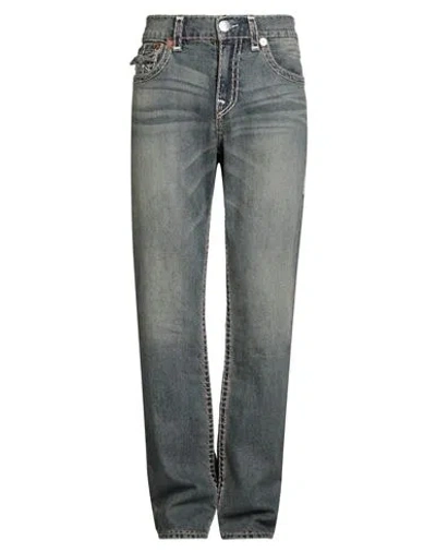 True Religion Man Jeans Blue Size 34 Cotton, Elastane In Black