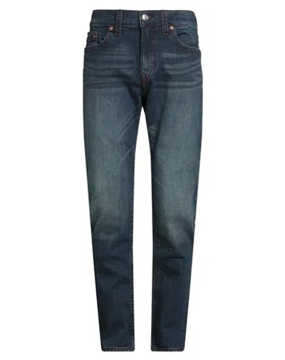 True Religion Man Jeans Blue Size 34 Cotton, Elastane In Blue