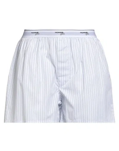 Hommegirls Cotton Pajama Boy Shorts With Logo Band In Burgundy