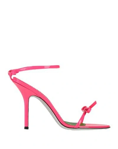 Dsquared2 Woman Sandals Fuchsia Size 5 Synthetisches Material In Pink