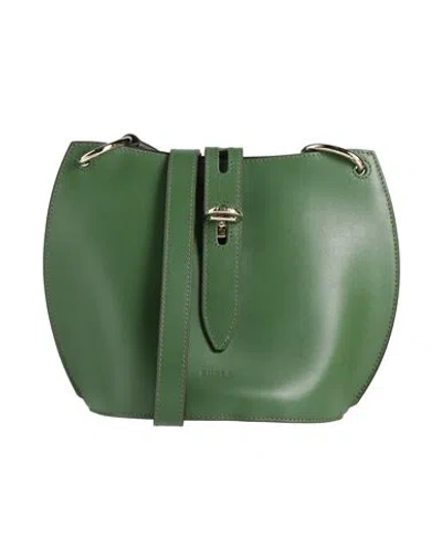 Furla Woman Cross-body Bag Green Size - Calfskin In Green