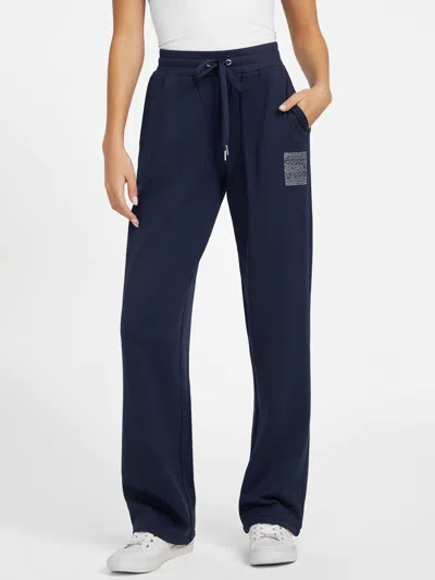 Guess Factory Becka Straight Leg Pants In Blue