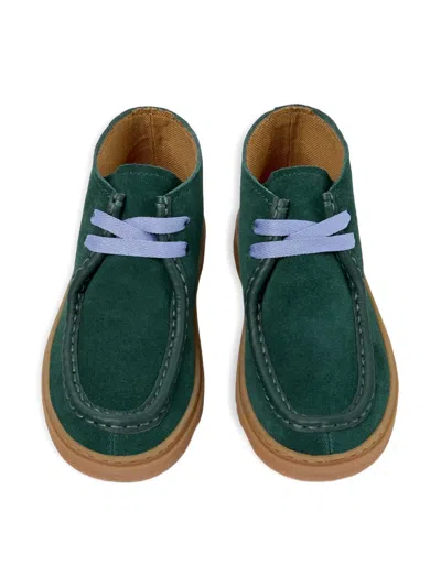 绒面皮系带及踝靴