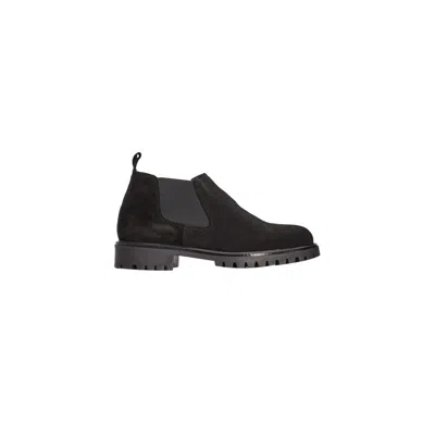 Roberto Pepe Luxury Black Calfskin Boot In Black