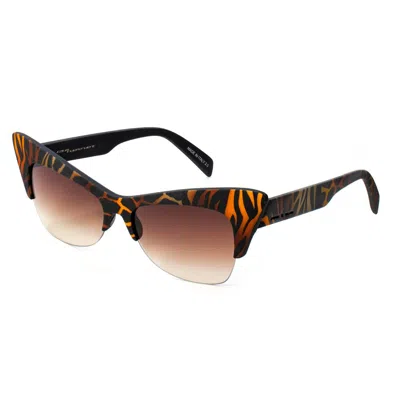 Italia Independent Multicolor Acetate Sunglasses In Brown